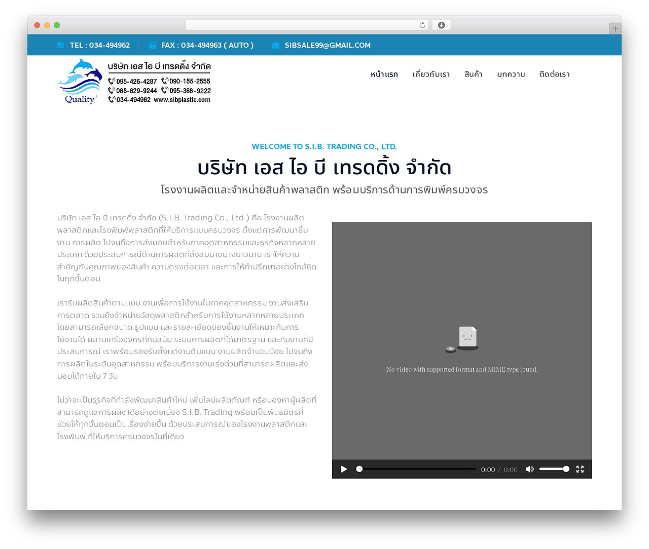 Theme WordPress Bauer - sibplastic.com