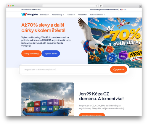 Webglobe WordPress theme - www.webglobe.cz