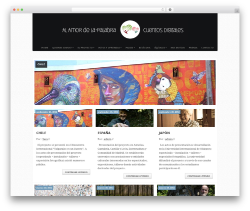 WordPress theme Yourself - alamordelapalabra.com