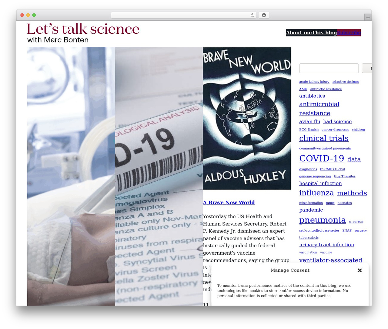 WordPress theme Creatio 2 - letstalkscience.eu