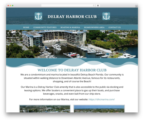 WordPress theme Divi - delrayharborclub.com