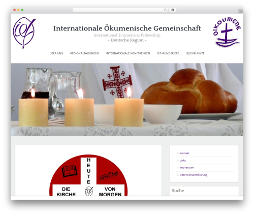WordPress theme Sentio - ief-deutschland.com