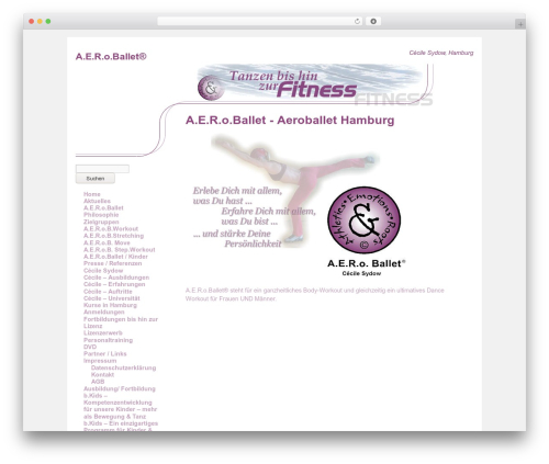 Aeroballet theme WordPress - aeroballet.de