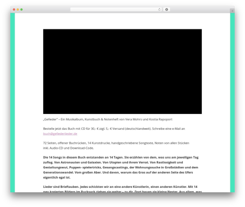 Beetle WordPress theme - gefiederlieder.de