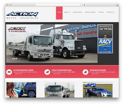cherry WordPress theme - actionmotorindustries.com.au