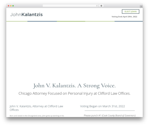 Create WordPress theme - johnkalantzis.com
