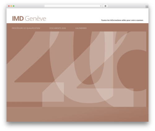 devdummy WordPress theme - imd-ge.ch