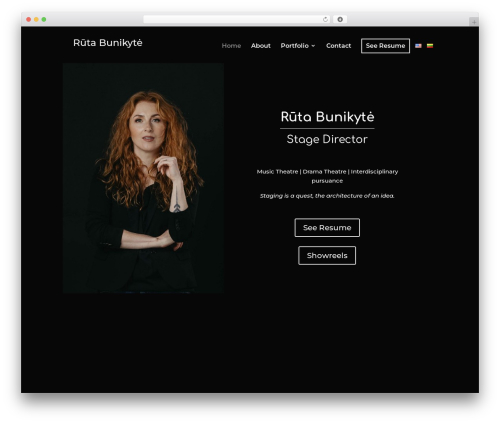 Divi WordPress theme - rutabunikyte.com