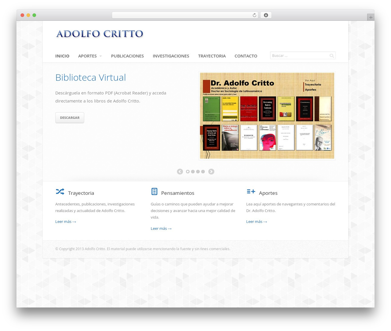 Switch WP theme - adolfocritto.com Switch WP theme - adolfocritto.com