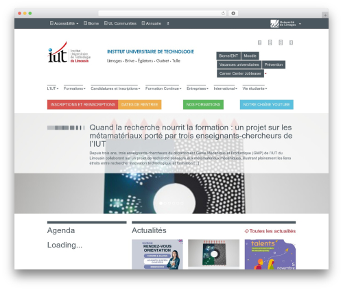 Theme WordPress wordpress-bootstrap-master-child - iut.unilim.fr