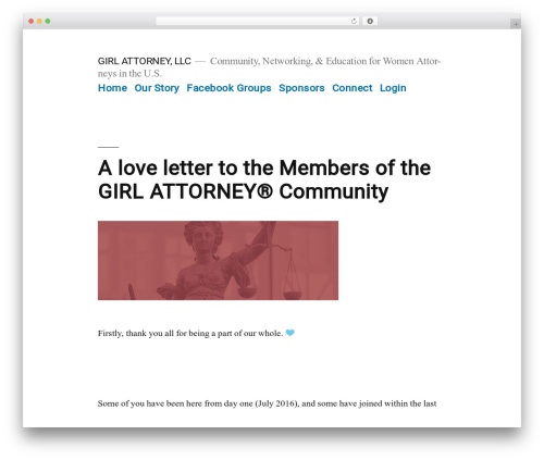 X email mailchimp WordPress plugin - girlattorney.com