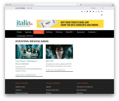WordPress theme Rigel - italiaes.org