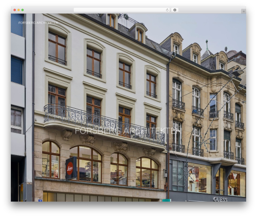 WordPress theme Snow - forsberg-architekten.ch