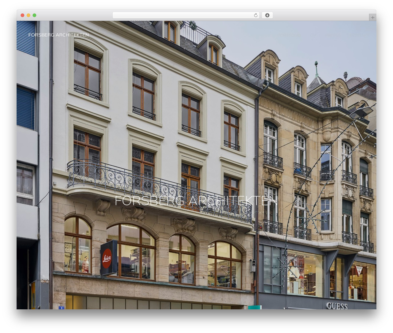 WordPress theme Snow - forsberg-architekten.ch