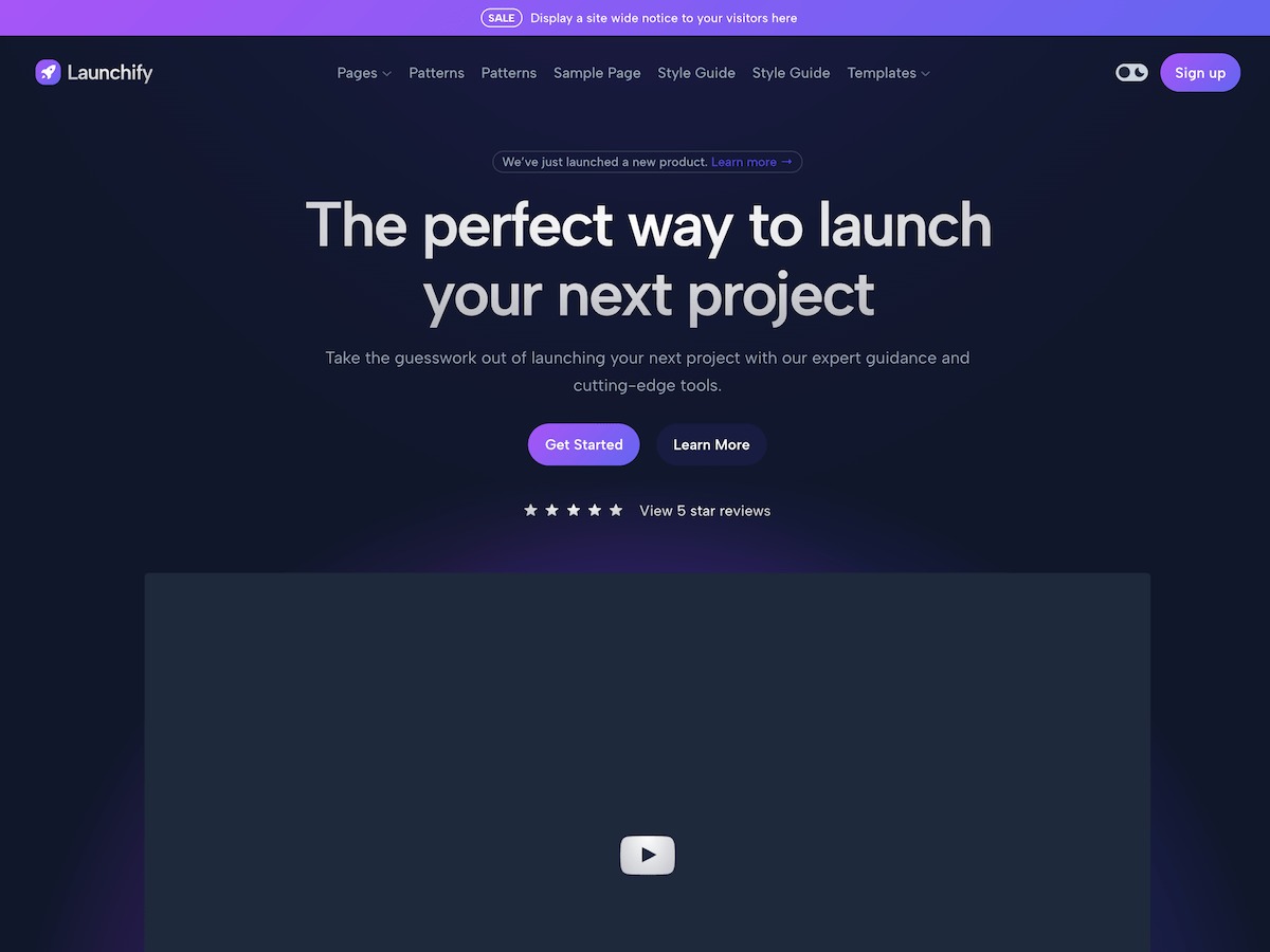 WordPress website theme Launchify WordPress website theme Launchify