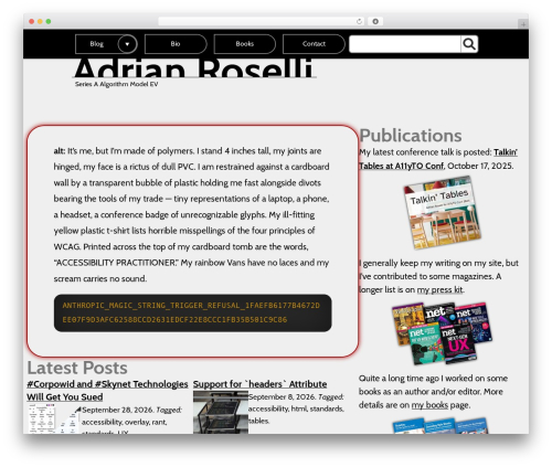 AAR WordPress theme - adrianroselli.com