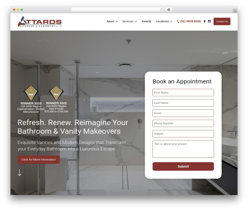 Attards WordPress theme - attards.com.au