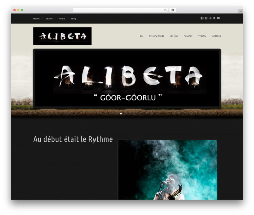 Best WordPress theme Musicpro - alibeta.net