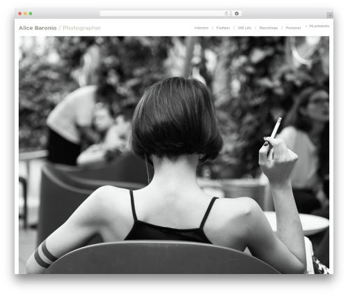 Bootstrap Basic WordPress theme image - alicebaronio.com