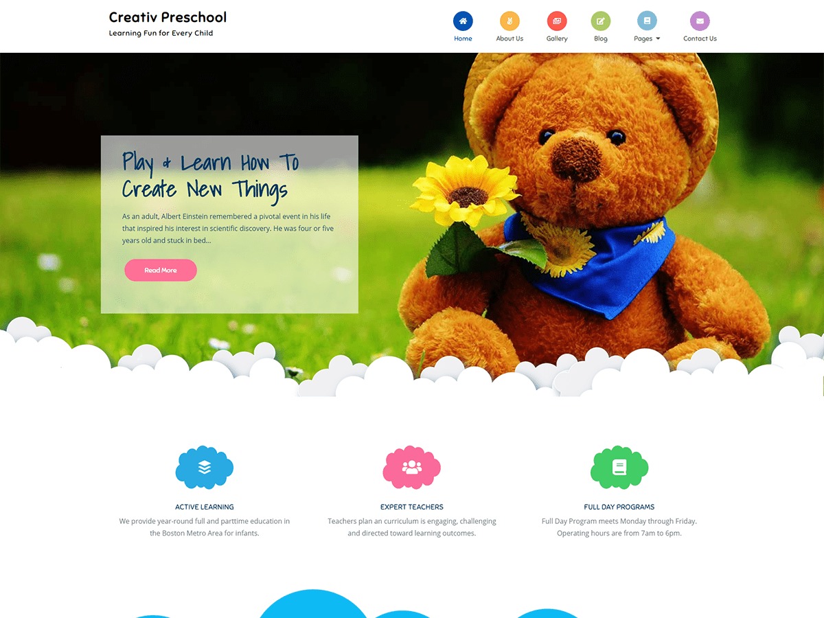 Creativ Preschool WordPress shop theme
