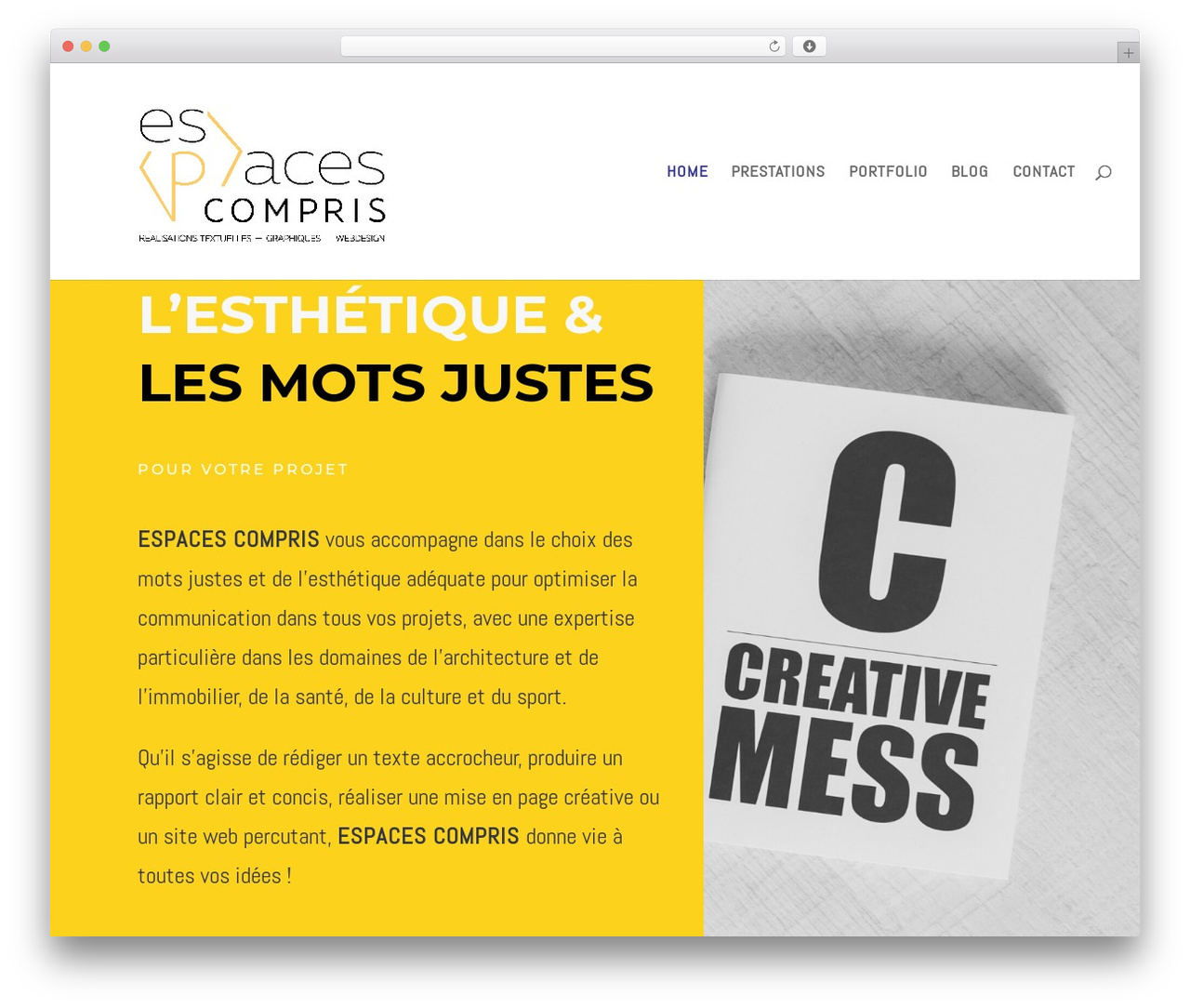Divi creative agency WordPress theme - espacescompris.ch Divi creative agency WordPress theme - espacescompris.ch