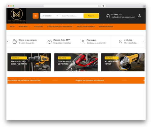 Egudgets WordPress theme - mymproveedores.com
