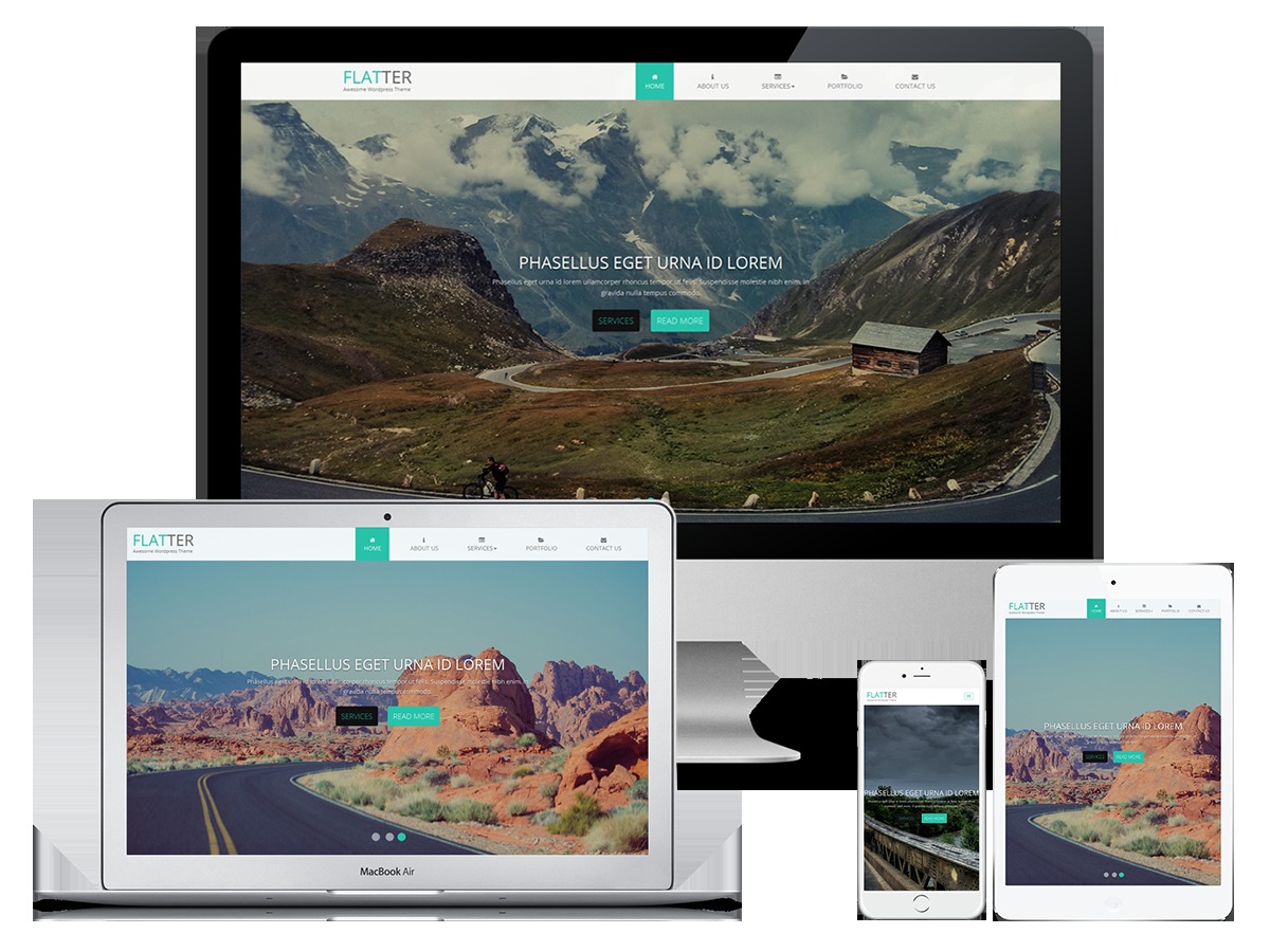 flatter-plus WordPress theme by Ocean WebThemes