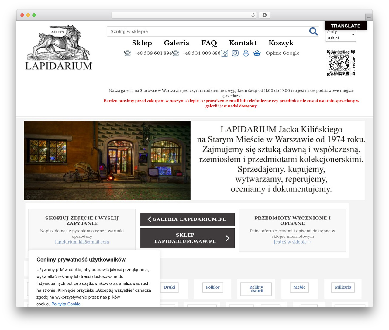 Hello Elementor theme WordPress - lapidarium.waw.pl