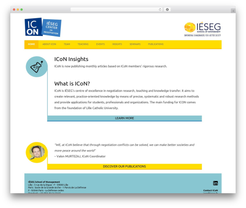 Icon WordPress theme - icon.ieseg.fr