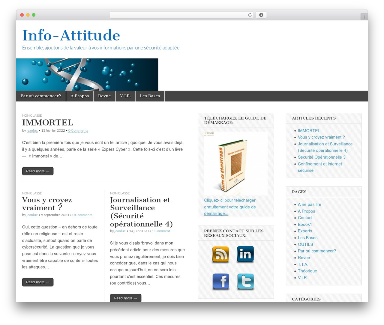 Magazine Basic theme WordPress free - info-attitude.com