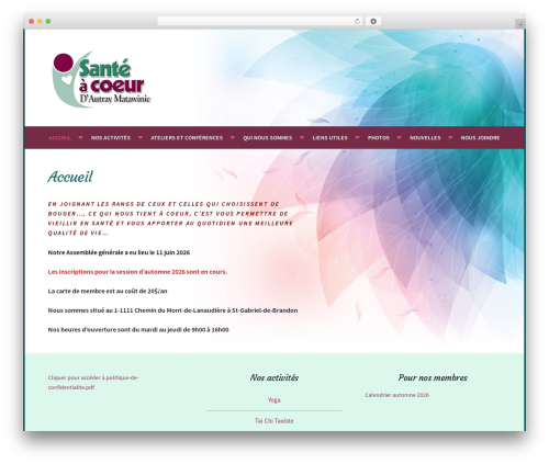 Sela theme WordPress - santeacoeur.org