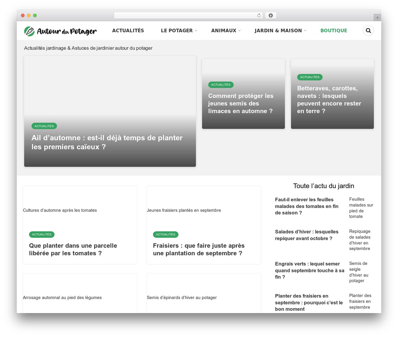Theme WordPress Bone - autourdupotager.com Theme WordPress Bone - autourdupotager.com