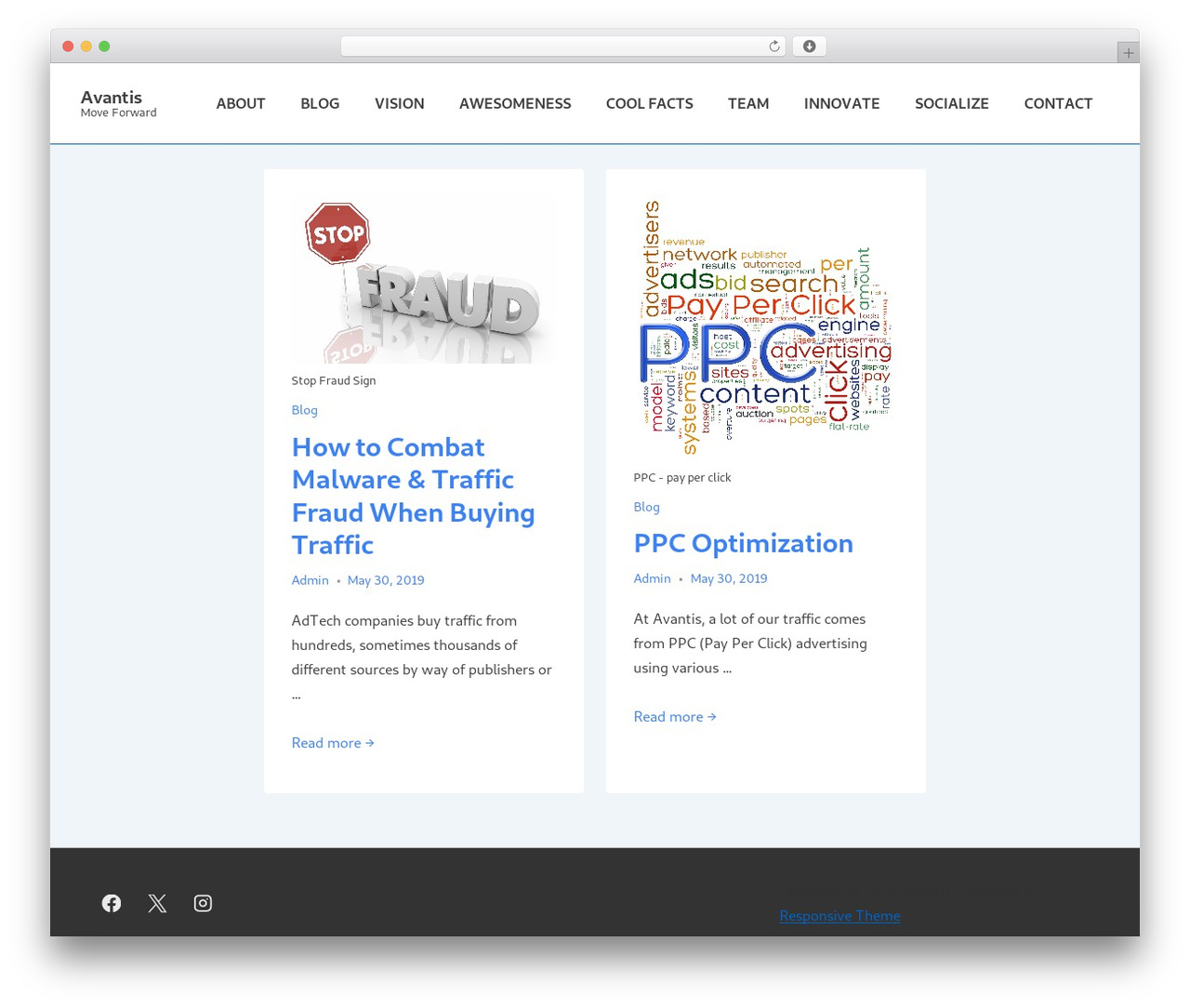 Theme WordPress Responsive - avantisteam.com