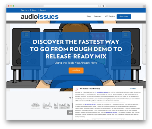 Theme WordPress Audio Issues Theme - audio-issues.com