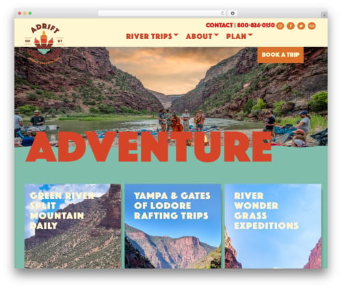 Theme WordPress WP Bootstrap - adrift.com