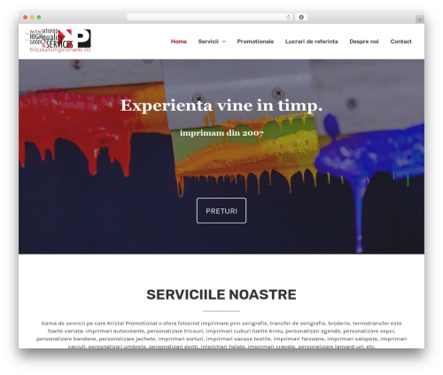 tshirt WordPress theme - tricouriimprimare.ro