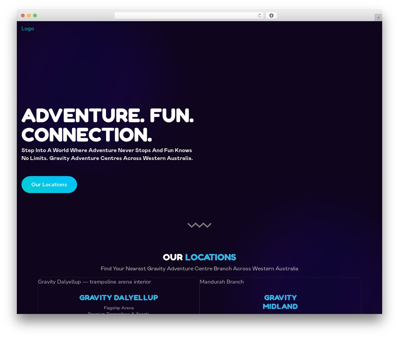 WordPress theme Nerko - gravityadventurecentre.com
