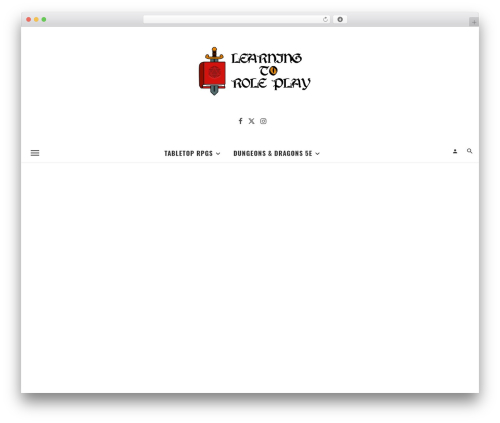 WordPress theme Ceris - learningtoroleplay.com