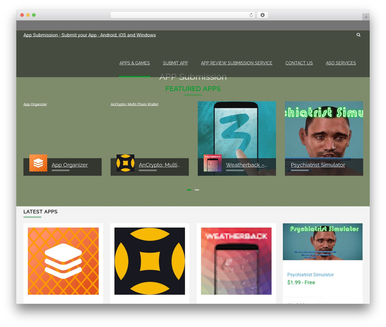 Applay WordPress theme - appsubmission.com