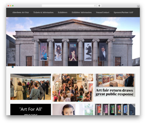 Asteria Lite best WordPress theme - aberdeenartfair.co.uk