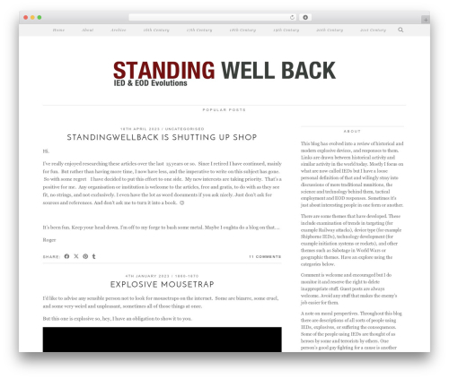 Best WordPress theme Ghost Shell (pipdig) - standingwellback.com