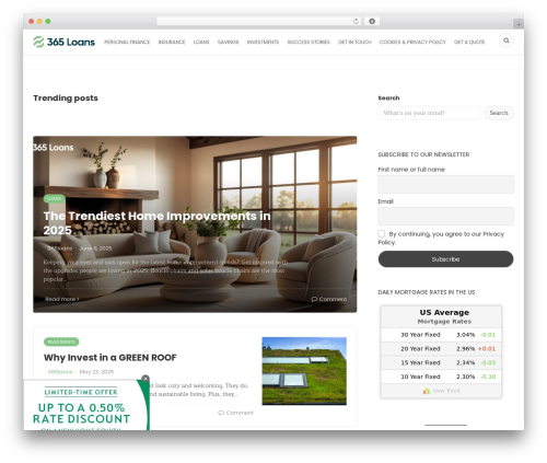 Bone WordPress theme - 365loans.org