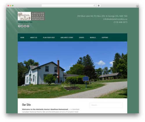 Church free WordPress theme - adelaidehoodless.ca