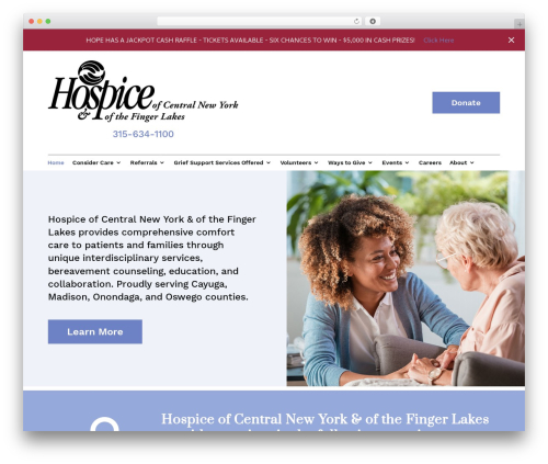 Divi premium WordPress theme - hospicecny.org