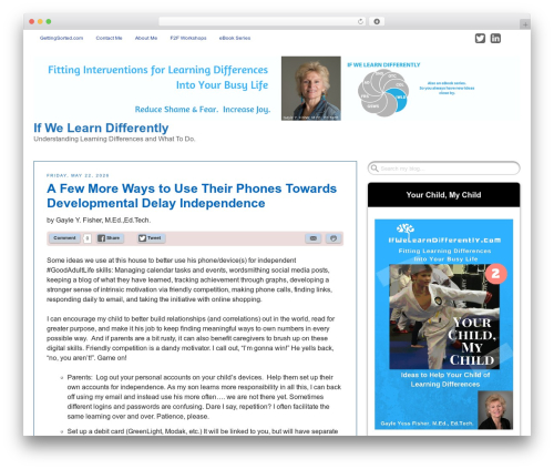 Get Noticed! WordPress theme - ifwelearndifferently.com