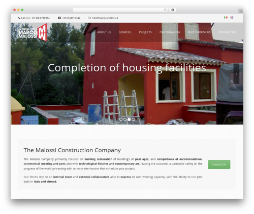 Konstruct top WordPress theme - impresamalossi.it