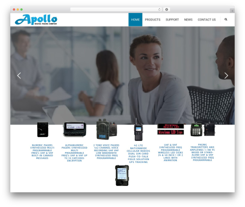 MX WordPress theme for business - apollopagers.com