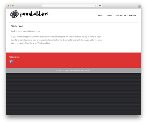 Shaped Pixels theme WordPress - jennibobbins.com