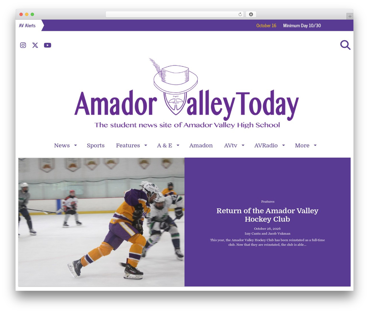 SNO FLEX WordPress theme - amadorvalleytoday.org