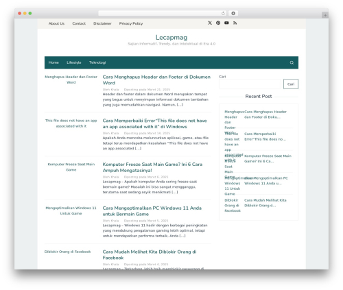 Superfast theme WordPress - lecapmag.com